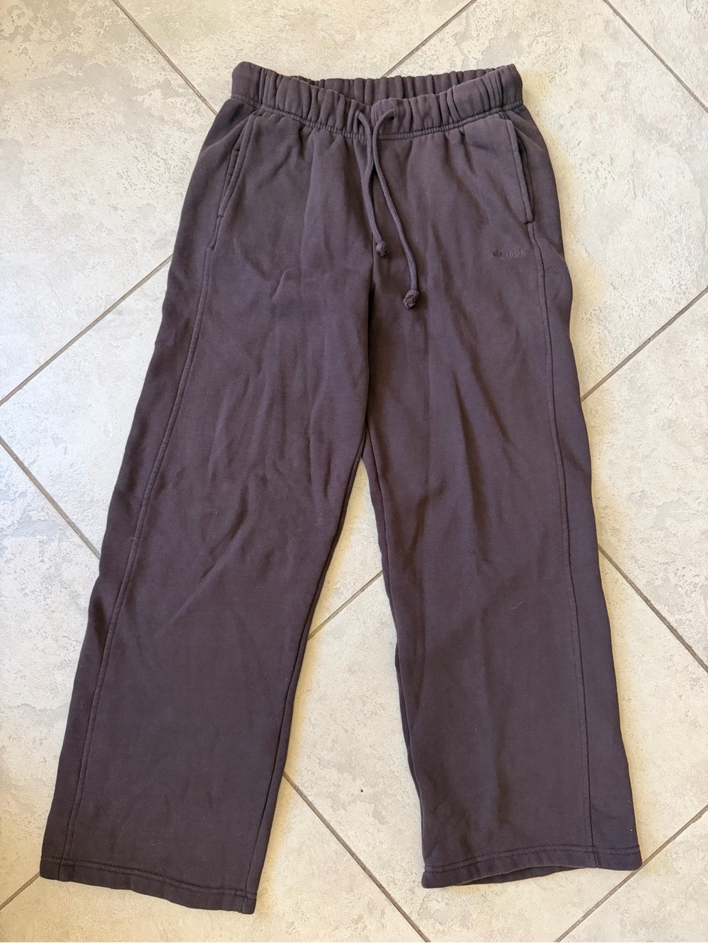 Woman’s GARAGE Brown Drawstring Sweatpants